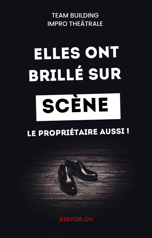 Affiche de théâtre en entreprise et Team Building Impro